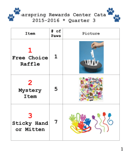 PBIS Rewards Center Catalog 15-16 Q3