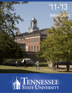 Graduate Catalog 2011-2013