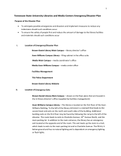 Emergency Disaster Plan