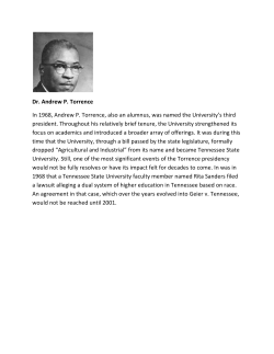 Dr. Andrew P. Torrence 1968-1974