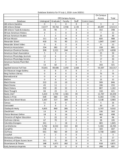 July 2010 - June 2011