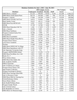 July 2012 - June 2013