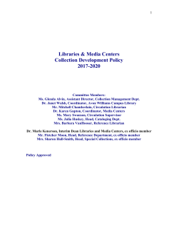 Collection Development Policy