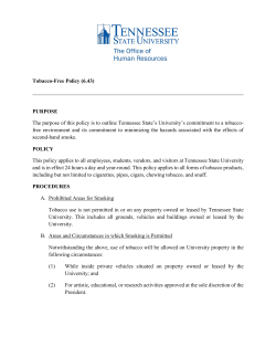 Tobacco-Free Policy