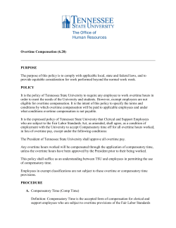 Overtime Compensation