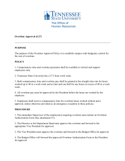 Overtime Approval