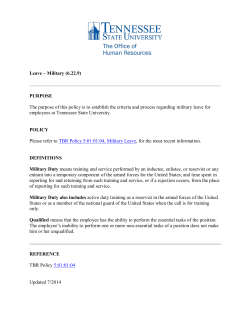 Leave&nbsp;-&nbsp;Military