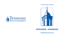 Personnel Handbook