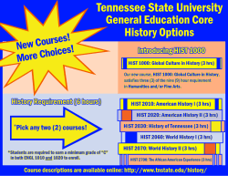 History GenEd Requirements - Web 2015