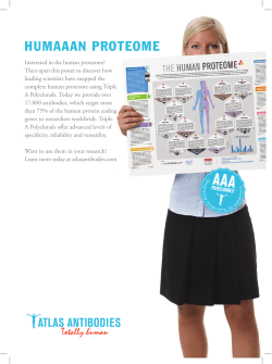 Human Proteome advertisement (PDF)