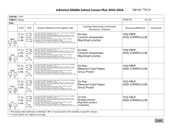 Sept 28th 2015 Lesson Plan