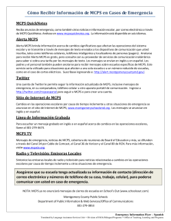 How to Receive&nbsp;Emergency Information - Spanish