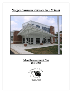 School Improvement Plan School Year 2015 2016