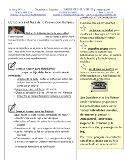 Counselor Newsletter Octubre 2015