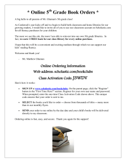 MrG Scholastic Flyer