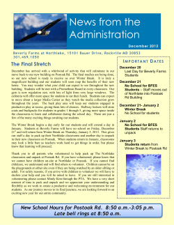 Decemer 2012 Newsletter