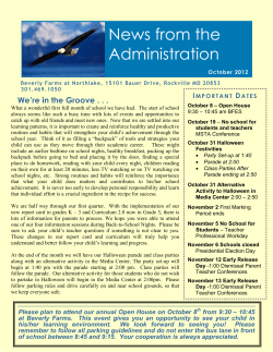 October 2012 Newsletter