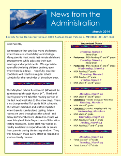 March 2014 Newsletter