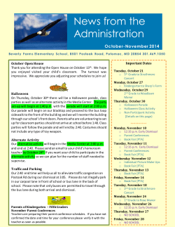 Oct/Nov newsletter 2014