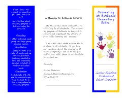 BE Counseling Brochure