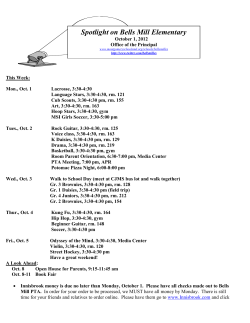 October 1st Spotlight