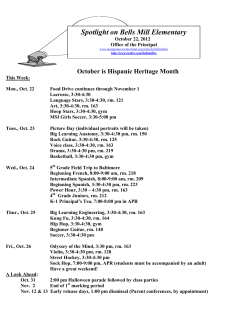 October 22nd Spotlight