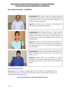 Research Week News-13-04-2013