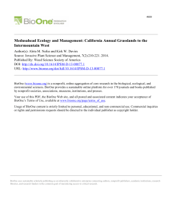 Medusahead Ecology and Management: California Annual Grasslands to the Intermountain West.