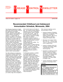 January/February 2004: Volume 31, Number 1 (PDF: 65KB/8 pages)