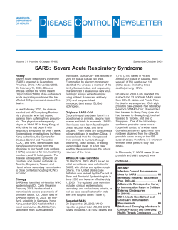 September/October 2003: Volume 31, Number 6 (PDF: 250KB/ 12 pages)