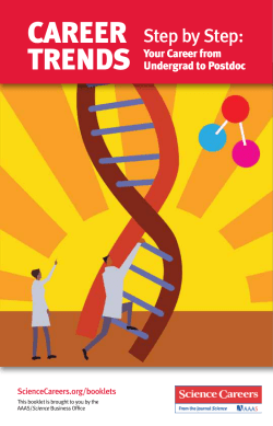 "Step by Step: Your Career from Undergrad to Postdoc"