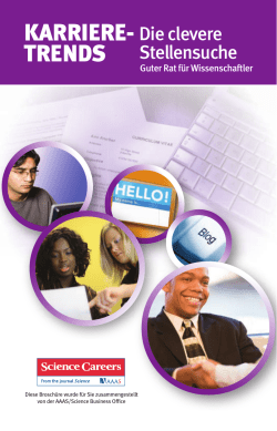 "Career Trends: The Informed Job Search"