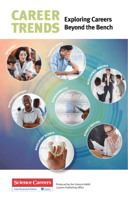 "Career Trends: Exploring Careers Beyond the Bench"