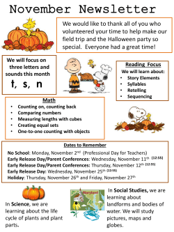 nov. newsletter
