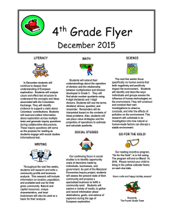 4th grade newsletter dec