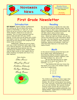 nov 1st grade 2015