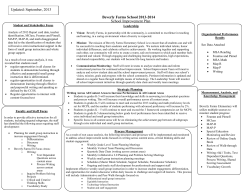 School Improvement Plan for school year 2013-2014
