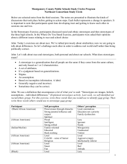 Selected Notes from the Dialogue