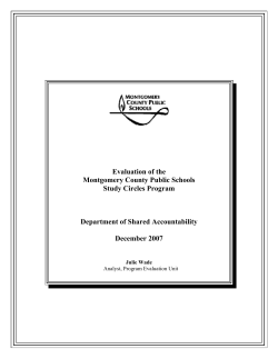 2007 Study Circles Evaluation