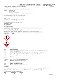 Material Safety Datasheet 25350 (PDF)