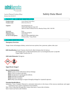 Material Data Safety Sheet