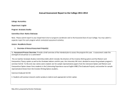 english grad annual assessmentt report2011