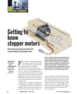 Getting to Know Stepper Motors.pdf