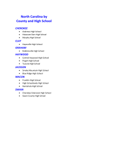 North Carolina High Schools