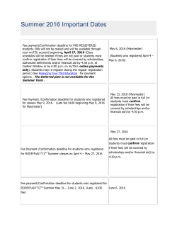 Summer 2016 Important Dates (pdf)
