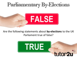 Click here to download the quiz 'Parliamentary By-Elections'.