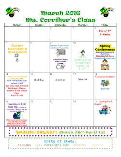 March 2016 calendar 1