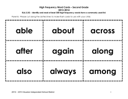 2nd grade flash cards