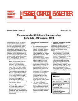 January-April 1999: Volume 27, Number 1 (PDF: 123KB/8 pages)