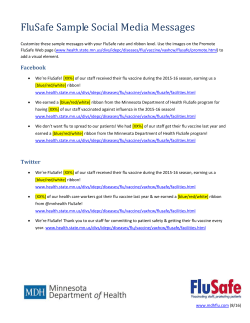 FluSafe Sample Social Media Messages (Word)